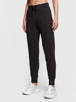 4F Jogginghose H4Z22-SPDD351 Schwarz Regular Fit
