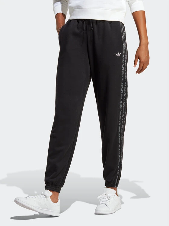 ADIDAS Jogginghose Abstract Animal Print Joggers IJ8180 Schwarz Regular Fit 3 ADIDAS Jogginghose Abstract Animal Print Joggers IJ8180 Schwarz Regular Fit