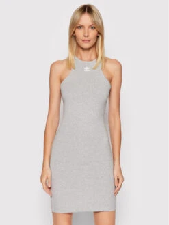 ADIDAS Kleid Für Den Alltag Adicolor Essentials HF7486 Grau Slim Fit