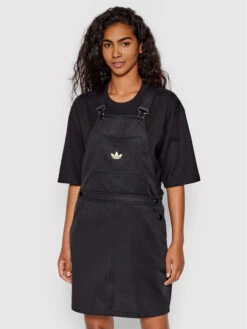 ADIDAS Kleid Für Den Alltag Dungaree HB9458 Schwarz Regular Fit