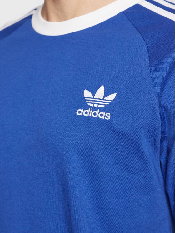 ADIDAS Longsleeve Adicolor Classics 3-Stripes Long-Sleeve Top IA4878 Blau Slim Fit 6 ADIDAS Longsleeve Adicolor Classics 3-Stripes Long-Sleeve Top IA4878 Blau Slim Fit – Bild 4