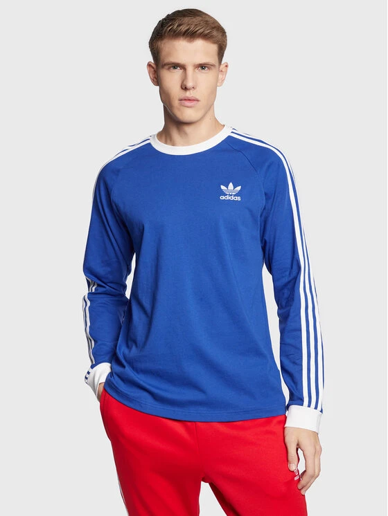 ADIDAS Longsleeve Adicolor Classics 3-Stripes Long-Sleeve Top IA4878 Blau Slim Fit 3 ADIDAS Longsleeve Adicolor Classics 3-Stripes Long-Sleeve Top IA4878 Blau Slim Fit