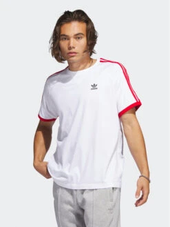 ADIDAS T-Shirt 3-Stripes IC5538 Weiß Regular Fit