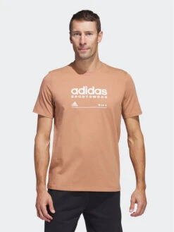 T-Shirt Adidas Lounge Graphic T-Shirt H49668 Braun Regular Fit -Angebote Modig Welt Store adidas t shirt adidas lounge graphic t shirt h49668 braun regular fit 1