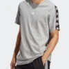 ADIDAS T-Shirt Brandlove T-Shirt IC6806 Grau Regular Fit