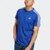 ADIDAS T-Shirt Essentials Single Jersey 3-Stripes T-Shirt IC9338 Blau Regular Fit -Angebote Modig Welt Store adidas t shirt essentials single jersey 3 stripes t shirt ic9338 blau regular fit