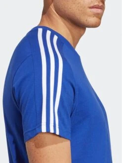 ADIDAS T-Shirt Essentials Single Jersey 3-Stripes T-Shirt IC9338 Blau Regular Fit -Angebote Modig Welt Store adidas t shirt essentials single jersey 3 stripes t shirt ic9338 blau regular fit 5
