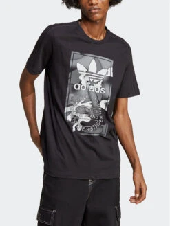ADIDAS T-Shirt Graphics Camo Tongue HR3531 Schwarz Regular Fit -Angebote Modig Welt Store adidas t shirt graphics camo tongue hr3531 schwarz regular fit 3