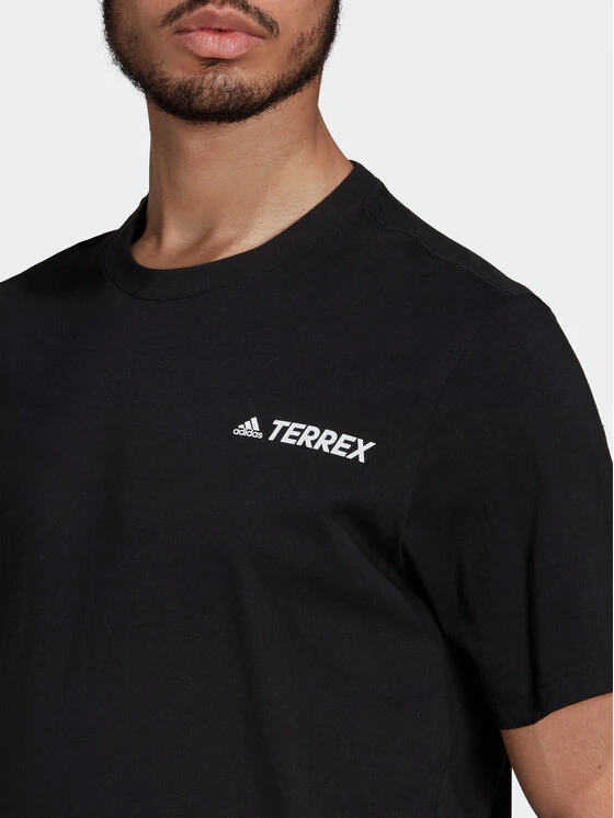 ADIDAS T-Shirt Terrex Mountain Graphic T-Shirt GP0019 Schwarz Regular Fit 7 ADIDAS T-Shirt Terrex Mountain Graphic T-Shirt GP0019 Schwarz Regular Fit – Bild 5