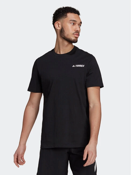ADIDAS T-Shirt Terrex Mountain Graphic T-Shirt GP0019 Schwarz Regular Fit 3 ADIDAS T-Shirt Terrex Mountain Graphic T-Shirt GP0019 Schwarz Regular Fit