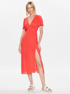 Billabong Kleid Für Den Alltag Jet Set EBJWD00118 Rot Regular Fit