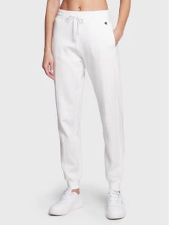 Champion Jogginghose Legacy Rib Cuff 115411 Weiß Regular Fit