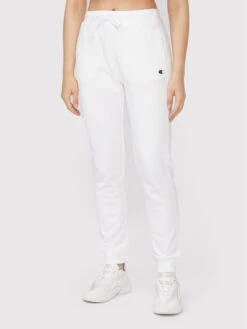 Champion Jogginghose Logo 115486 Weiß Regular Fit