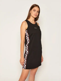 Champion Kleid Für Den Alltag Jacquard 112769 Schwarz Regular Fit
