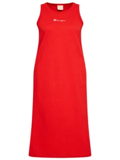 Champion Kleid Für Den Alltag Ribbed Insert Script Logo 112742 Rot Regular Fit -Angebote Modig Welt Store champion kleid fur den alltag ribbed insert script logo 112742 rot regular fit 4