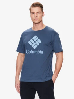 Columbia T-Shirt Pacific Crossing II 2036472 Blau Regular Fit