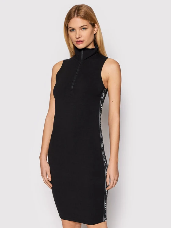 Kleid Für Den Alltag DP9D4253 Schwarz Slim Fit 3 Kleid Für Den Alltag DP9D4253 Schwarz Slim Fit