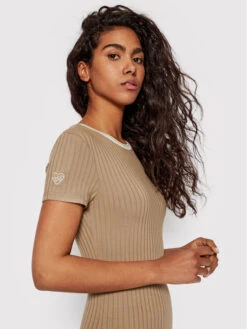 Kleid Für Den Alltag Micah Beige Slim Fit -Angebote Modig Welt Store femi stories kleid fur den alltag micah beige slim fit 3