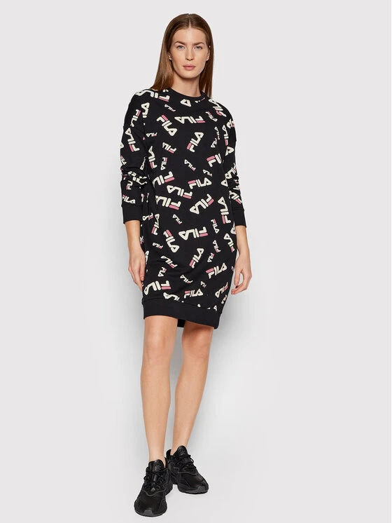 Fila Kleid Für Den Alltag FPW4066 Schwarz Regular Fit 4 Fila Kleid Für Den Alltag FPW4066 Schwarz Regular Fit – Bild 2