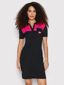 Fila Kleid Für Den Alltag Terni FAW0004 Schwarz Slim Fit