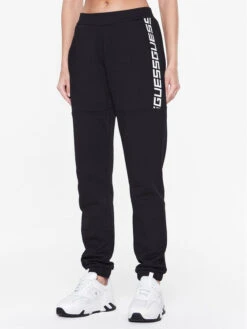 Guess Jogginghose Evelina V3RB10 K68I3 Schwarz Regular Fit