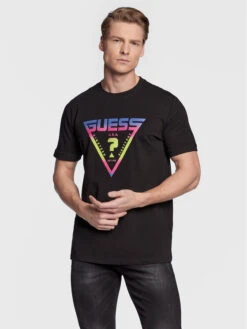 Guess T-Shirt Ezra Z3RI09 J1314 Schwarz Slim Fit