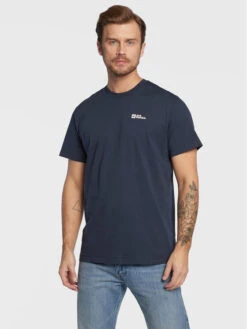 Jack Wolfskin T-Shirt Essential 1808382 Dunkelblau Regular Fit