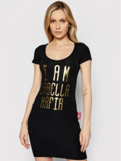 Kleid Für Den Alltag 21287 Schwarz Slim Fit