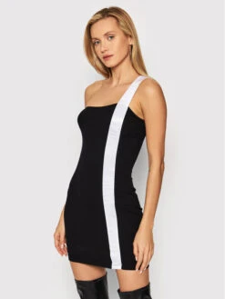 Kleid Für Den Alltag 23087 Schwarz Slim Fit