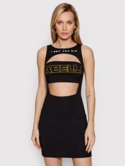 Kleid Für Den Alltag 24088 Schwarz Slim Fit