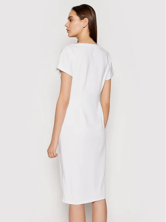 Kleid Für Den Alltag TA1027 J5756 Weiß Regular Fit 5 Kleid Für Den Alltag TA1027 J5756 Weiß Regular Fit – Bild 3