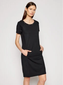 Kleid Für Den Alltag TA1123 J6182 Schwarz Regular Fit
