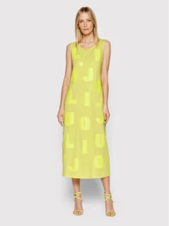 Kleid Für Den Alltag TA2179 J0088 Gelb Regular Fit