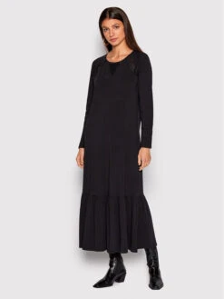 Kleid Für Den Alltag TF2124 J0088 Schwarz Regular Fit