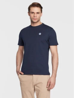 North Sails T-Shirt 692812 Dunkelblau Regular Fit