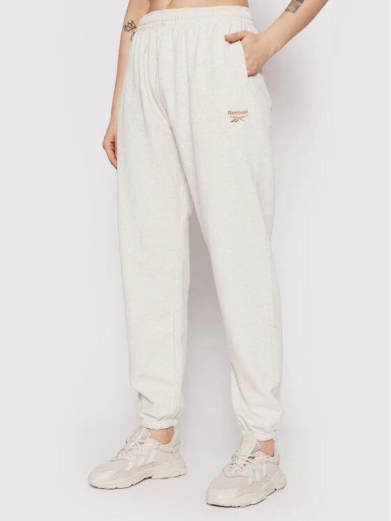Reebok Jogginghose Classics Small Logo H49252 Beige Oversize 3 Reebok Jogginghose Classics Small Logo H49252 Beige Oversize