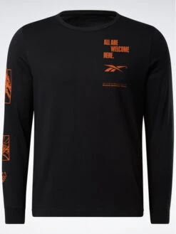 Longsleeve Reebok Basketball All Are Welcome Here T-Shirt HM6240 Schwarz Relaxed Fit -Angebote Modig Welt Store reebok longsleeve reebok basketball all are welcome here t shirt hm6240 schwarz relaxed fit 5