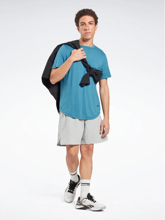 Reebok T-Shirt ACTIVCHILL+DREAMBLEND T-Shirt HR6167 Blau Regular Fit 4 Reebok T-Shirt ACTIVCHILL+DREAMBLEND T-Shirt HR6167 Blau Regular Fit – Bild 2