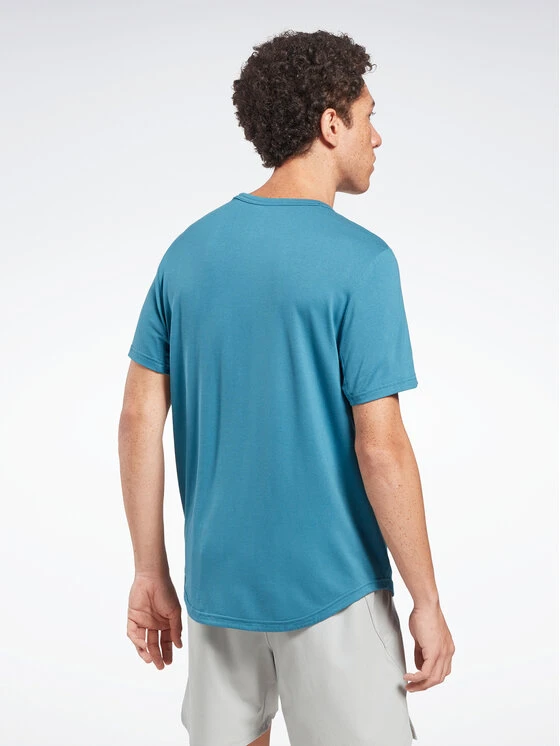 Reebok T-Shirt ACTIVCHILL+DREAMBLEND T-Shirt HR6167 Blau Regular Fit 5 Reebok T-Shirt ACTIVCHILL+DREAMBLEND T-Shirt HR6167 Blau Regular Fit – Bild 3