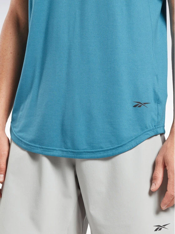 Reebok T-Shirt ACTIVCHILL+DREAMBLEND T-Shirt HR6167 Blau Regular Fit 7 Reebok T-Shirt ACTIVCHILL+DREAMBLEND T-Shirt HR6167 Blau Regular Fit – Bild 5