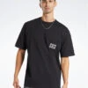 Reebok T-Shirt Basketball Heavyweight Pocket HU2012 Schwarz Oversize