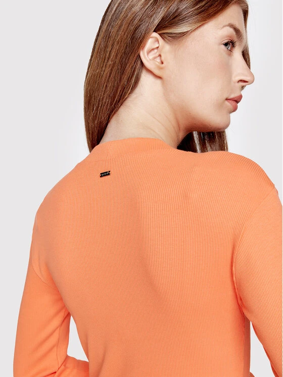 Strickkleid SP22-SUD522 Orange Slim Fit 6 Strickkleid SP22-SUD522 Orange Slim Fit – Bild 4