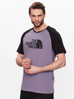 The North Face T-Shirt Raglan Easy NF0A37FV Violett Regular Fit