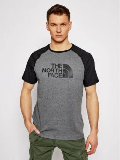 The North Face T-Shirt Raglan Easy Tee NF0A37FV Grau Regular Fit