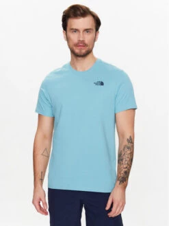 The North Face T-Shirt Red Box Cel NF0A7X1K Blau Regular Fit