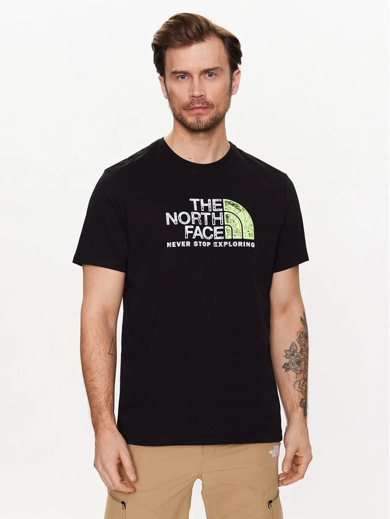 The North Face T-Shirt Rust NF0A4M68 Schwarz Regular Fit 3 The North Face T-Shirt Rust NF0A4M68 Schwarz Regular Fit