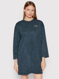 Vans Kleid Für Den Alltag Mootoo VN0A7RN1 Dunkelblau Relaxed Fit