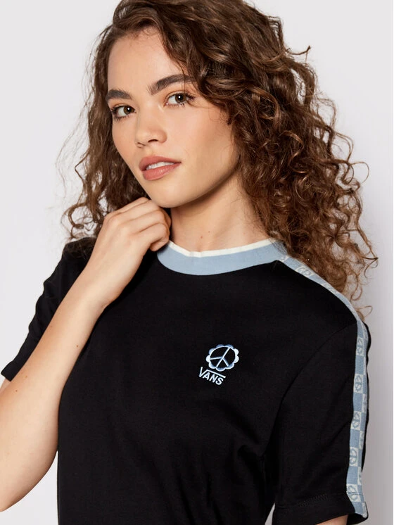 Vans Kleid Für Den Alltag Peace Checkerboard VN0A7RM9 Schwarz Regular Fit 6 Vans Kleid Für Den Alltag Peace Checkerboard VN0A7RM9 Schwarz Regular Fit – Bild 4